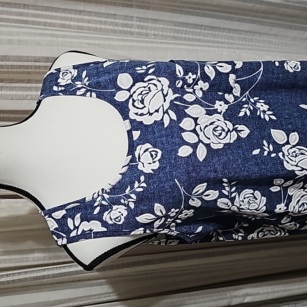 Papermoon blue sleeveless top